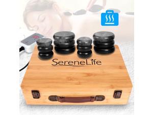 SereneLife PSLMSGST65 Hot Stone Massage Therapy System Kit with Travel Case SereneLife PSLMSGST65 Hot Stone Massage Therapy System Kit with Travel Case