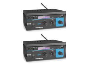Pyle PCA2 80 Watt Stereo Sound Speaker Amplifier Receiver Audio System (2 Pack) Pyle PCA2 80 Watt Stereo Sound Speaker Amplifier Receiver Audio System (2 Pack)