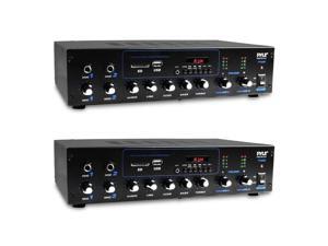 Pyle Bluetooth Desktop Audio 600 Watt Power Amplifier Stereo Receiver (2 Pack) Pyle Bluetooth Desktop Audio 600 Watt Power Amplifier Stereo Receiver (2 Pack)