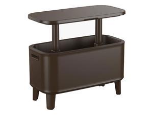 Keter Breeze Bar 17 Gallon Cooler with Pop-Up Table Top Bar Cart, Espresso Brown Keter Breeze Bar 17 Gallon Cooler with Pop-Up Table Top Bar Cart, Espresso Brown