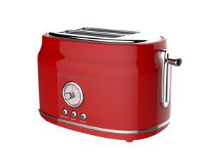 Frigidaire ETO102 Retro 2 Slice Toaster Maker with Wide Slots for Bread, Red Frigidaire ETO102 Retro 2 Slice Toaster Maker with Wide Slots for Bread, Red