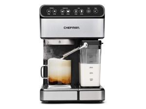 Nutrichef Espresso Coffee Machine Cappuccino Maker With Milk Frother Compatible With Nespresso Coffee Capsule Pods Instan Newegg Com