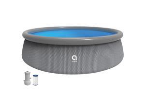 JLeisure 12044US 15Ft x 33" Prompt Set Inflatable Outdoor Backyard Swimming Pool JLeisure 12044US 15Ft x 33" Prompt Set Inflatable Outdoor Backyard Swimming Pool