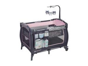 Baby Trend Trend-E Portable Nursery Center Play Yard with Wheels, Starlight Pink