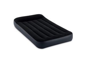 Intex Dura Pillow Rest Classic Blow Up Mattress Air Bed with Built In Pump, Twin