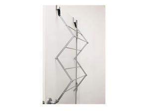 Homz Collapsible Over the Door Hooks Hanging Drying Clothing Closet Rack, Silver Homz Collapsible Over the Door Hooks Hanging Drying Clothing Closet Rack, Silver