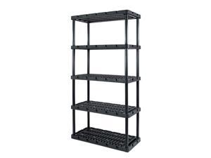 Gracious Living Knect A Shelf Heavy Duty Ventilated Storage 5 Tier Shelving Unit Gracious Living Knect A Shelf Heavy Duty Ventilated Storage 5 Tier Shelving Unit