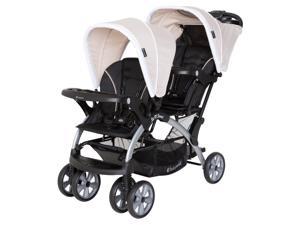Baby Trend Sit N Stand Travel Baby Double Stroller, Modern Khaki