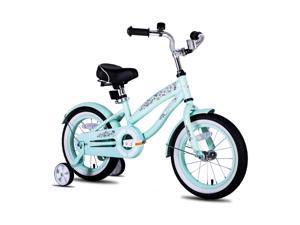 Joystar 16 Inch Kids Cruiser Bike w/ Training Wheels, Ages 4 to 7, Cruiser Green