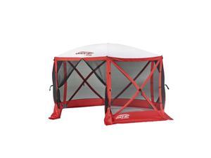 Quick-Set Escape Sport 11.5' 8 Person Camping Canopy Shelter Tent, Red