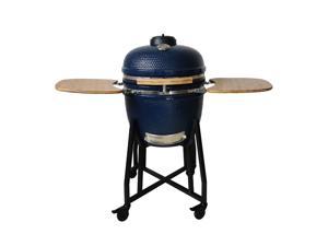 LifePro SCSK-21B 21 Inch Pro Series Kamado Grill with Starter, Cover, & Wheels