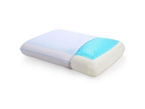 Classic Brands Medium Firm Reversible Cool Gel Memory Foam Pillow, Standard Size