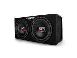 MTX TNE212DV 12-Inch 2000-Watt Max Car Audio Dual Loaded Subwoofer Box Enclosure