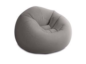 Intex 68579EP Inflatable 42 x 41 x 27 Inch Beanless Bag Lounge Chair, Gray
