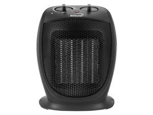 Brentwood H-C1602BK 5000 BTU Adjustable Portable Ceramic Space Heater and Fan