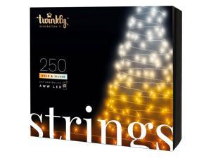 Twinkly Strings App-Controlled LED Christmas Lights 250 AWW (Amber & White)