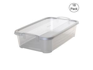 Life Story Clear Stackable Closet Organization & Storage Box, 34 Quart (18 Pack) Life Story Clear Stackable Closet Organization & Storage Box, 34 Quart (18 Pack)