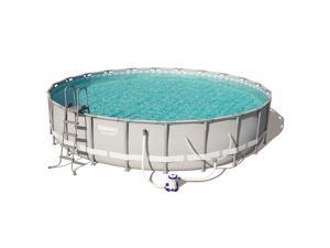 Bestway Power Steel 22in x 4.3ft Above Ground Swimming Pool w/ Pump & Filter 