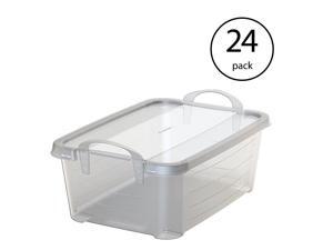 Life Story 14 Quart Clear Stackable Organization Storage Box Container (24 Pack) Life Story 14 Quart Clear Stackable Organization Storage Box Container (24 Pack)