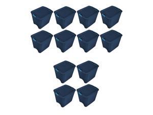 Sterilite 26 Gallon Latch and Carry Storage Tote, True Blue | 14487404 (12 Pack) Sterilite 26 Gallon Latch and Carry Storage Tote, True Blue | 14487404 (12 Pack)