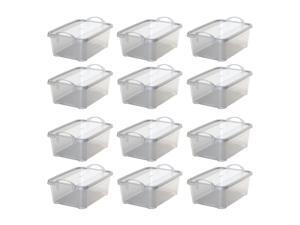 Life Story Clear Closet Organization & Storage Box Container, 14 Quart (12 Pack) Life Story Clear Closet Organization & Storage Box Container, 14 Quart (12 Pack)