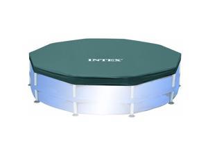 Intex 28032E 15 Foot Round Above Ground Swimming Pool Cover, (Pool Cover Only)