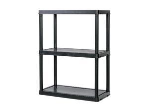 Gracious Living 91019MAXIT-1C54 3-Shelf Light Duty Shelf Unit, Black Gracious Living 91019MAXIT-1C54 3-Shelf Light Duty Shelf Unit, Black