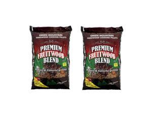 Green Mountain Premium Fruitwood Pure Hardwood Grilling Cooking Pellets (2 Pack)