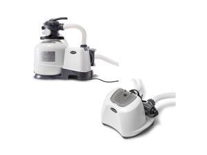 Intex 2800 GPH Pool Sand Filter Pump w/Krystal Clear Saltwater System Intex 2800 GPH Pool Sand Filter Pump w/Krystal Clear Saltwater System