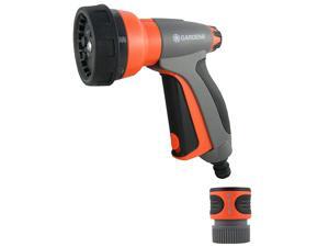 Gardena Multi Purpose 7 in 1 Metal Hose Spray Gun with Flow Control, Orange Gardena Multi Purpose 7 in 1 Metal Hose Spray Gun with Flow Control, Orange
