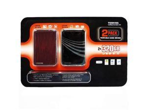 toshiba 2 pack 320 gb portable hard drives