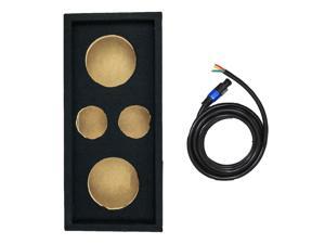 Q Power Car Audio Subwoofer Enclosure Box Chuchero for 6.5" Mids and 3" Tweeters