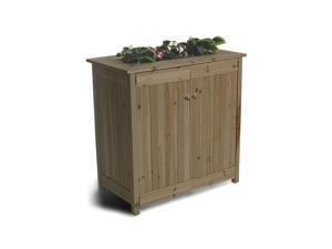 Algreen 32003 ErgoGarden Outdoor Weather Resistant Deck Box and Elevated Planter Algreen 32003 ErgoGarden Outdoor Weather Resistant Deck Box and Elevated Planter