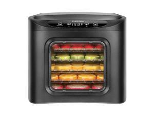 Chefman RJ43-SQ-6T 6 Tray Digital Touch Display BPA Free Food Dehydrator, Black Chefman RJ43-SQ-6T 6 Tray Digital Touch Display BPA Free Food Dehydrator, Black
