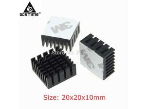 200Pcs Extruded Aluminum Heatsink Heat sink 20x20x10mm for Electronic Chip VGA Card 200Pcs Extruded Aluminum Heatsink Heat sink 20x20x10mm for Electronic Chip VGA Card