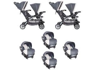 Baby Trend Ally Adjustable 35 Pound Infant Baby Car Seat and Base Gray Magnolia