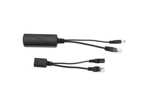 2pair POE Splitter Injector Kit 12V Output Power over Ethernet Cable Kit with 5.5x2.1mm DC Connector