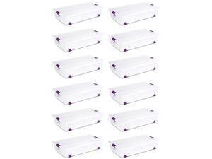 Sterilite 17611704 60 Quart ClearView Latch Lid Wheeled Underbed Box (12 Pack) Sterilite 17611704 60 Quart ClearView Latch Lid Wheeled Underbed Box (12 Pack)