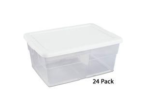 Sterilite 16 Quart Clear Plastic Stacking Storage Container Box (24 Pack) Sterilite 16 Quart Clear Plastic Stacking Storage Container Box (24 Pack)