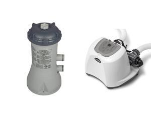 Intex Krystal Clear 1000 GPH Filter Pump & 15000 Gal Saltwater Chlorinator Intex Krystal Clear 1000 GPH Filter Pump & 15000 Gal Saltwater Chlorinator