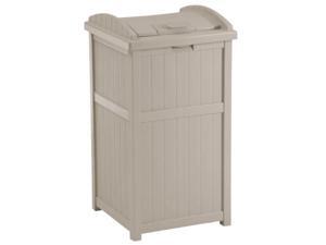 Suncast 30-33 Gallon Deck Patio Resin Garbage Trash Can Hideaway, Taupe (2 Pack) Suncast 30-33 Gallon Deck Patio Resin Garbage Trash Can Hideaway, Taupe (2 Pack)