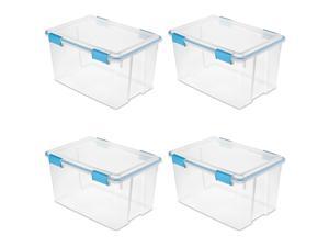 Sterilite 19344304 54 Quart Latched Gasket Plastic Storage Container (4 Pack) Sterilite 19344304 54 Quart Latched Gasket Plastic Storage Container (4 Pack)