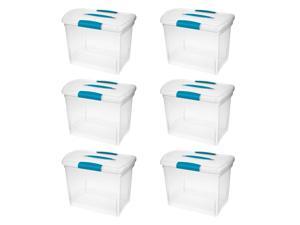 Sterilite Large Nesting ShowOffs Clear File Box w/ Latches (6 Pack) | 18768606 Sterilite Large Nesting ShowOffs Clear File Box w/ Latches (6 Pack) | 18768606