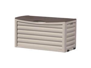 Suncast DB8300 83 Gallon Outdoor Patio Storage Chest with Handles, Mocha/Taupe Suncast DB8300 83 Gallon Outdoor Patio Storage Chest with Handles, Mocha/Taupe