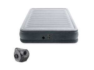 Intex Dura Beam Queen Air Bed Mattress with Built In Pump & 120V Electric Pump Intex Dura Beam Queen Air Bed Mattress with Built In Pump & 120V Electric Pump