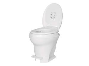 Thetford 31671 Aqua Magic V Pedal Flush RV Travel High Profile Toilet, White