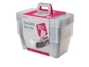 Life Story 5.7-Liter Clear Shoe & Closet Storage Box Stacking Container, 30 Pack Life Story 5.7-Liter Clear Shoe & Closet Storage Box Stacking Container, 30 Pack