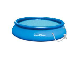 Summer Waves 15ft x 36in Quick Set Inflatable Above Ground Swimming Pool & Pump Summer Waves 15ft x 36in Quick Set Inflatable Above Ground Swimming Pool & Pump