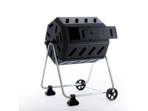 FCMP Outdoor IM4000-WK 37 Gal Dual Chamber Quick Curing Tumbling Composter Bin FCMP Outdoor IM4000-WK 37 Gal Dual Chamber Quick Curing Tumbling Composter Bin