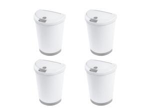 Sterilite 12.3 Gal Locking Lid Dogproof TouchTop Waste Basket Trash Can (4 Pack) Sterilite 12.3 Gal Locking Lid Dogproof TouchTop Waste Basket Trash Can (4 Pack)